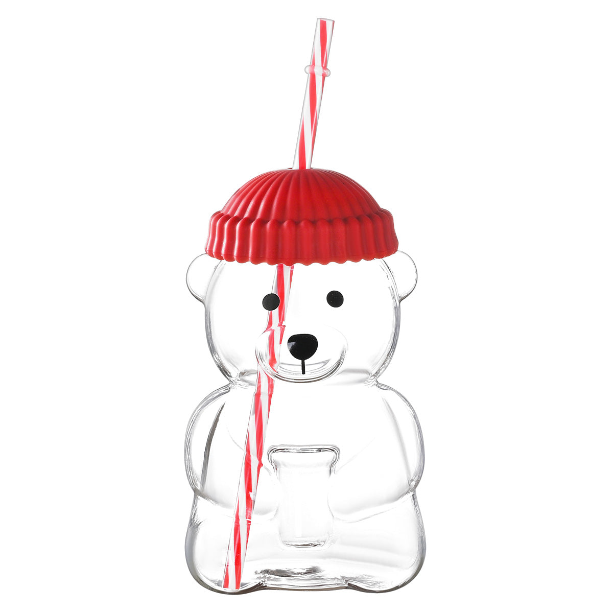 Bear-themed straw cup