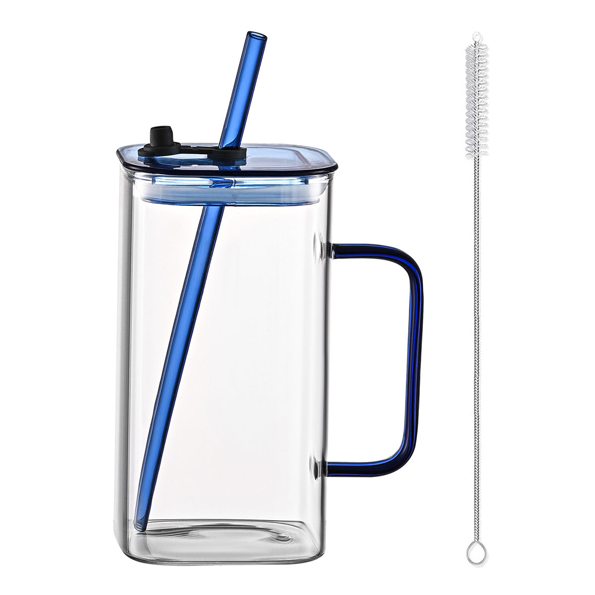 Large square straw cup