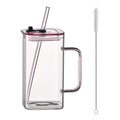 Large square straw cup