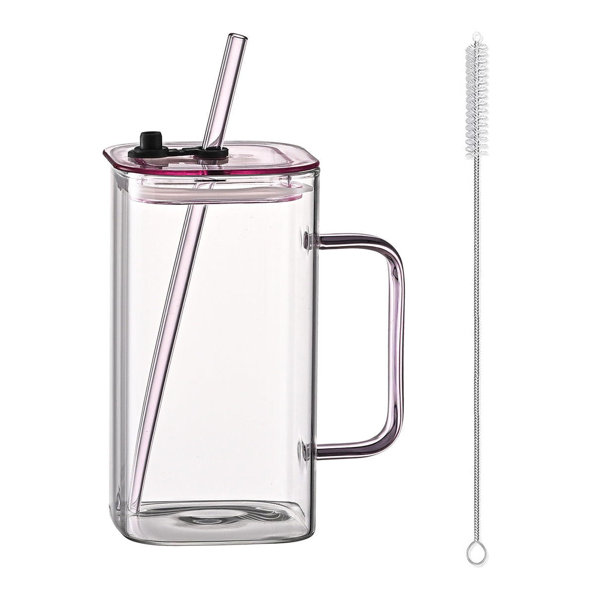 Large square straw cup