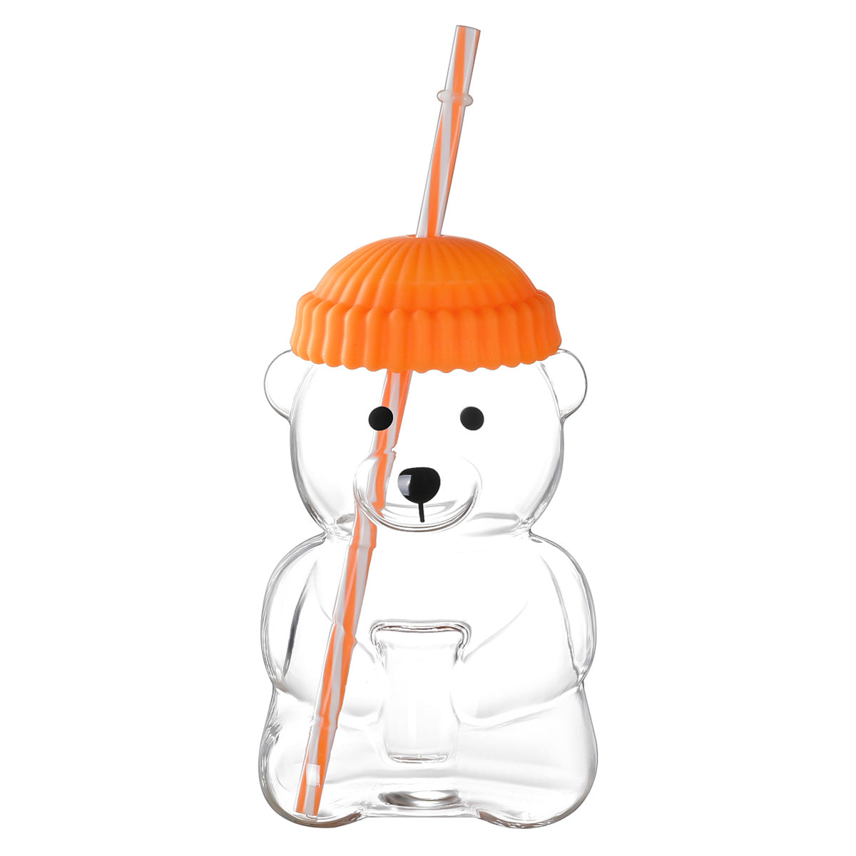 Bear-themed straw cup