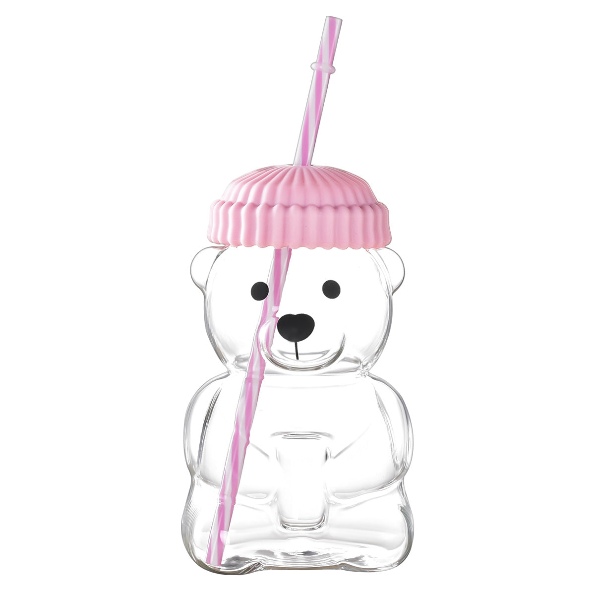 Bear-themed straw cup